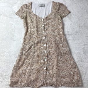 Urban Outfitters square neck button dress
